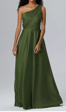 AW BRIDAL 4 S green olive Nosegay formal party bridesmaid maxi dress NEW B26